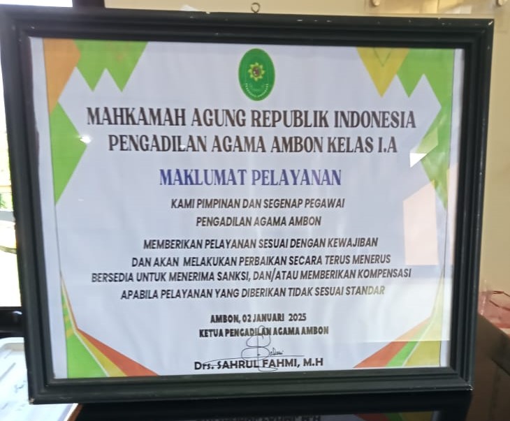 Maklumat Pelayanan 2025